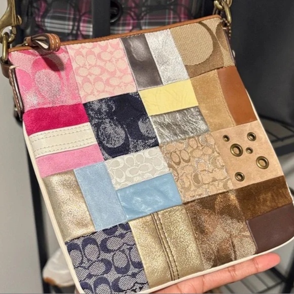 COACH NWOT Patchwork Crossbody - Picture 3 of 11
